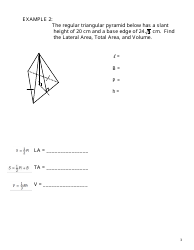 Staar Surface Area and Volume of Pyramids Worksheet - Texas, Page 3