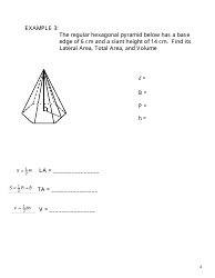 Staar Surface Area and Volume of Pyramids Worksheet - Texas, Page 4