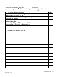 Aerial Platform Frequent Inspection/Maintenance Form - Terex, Page 3
