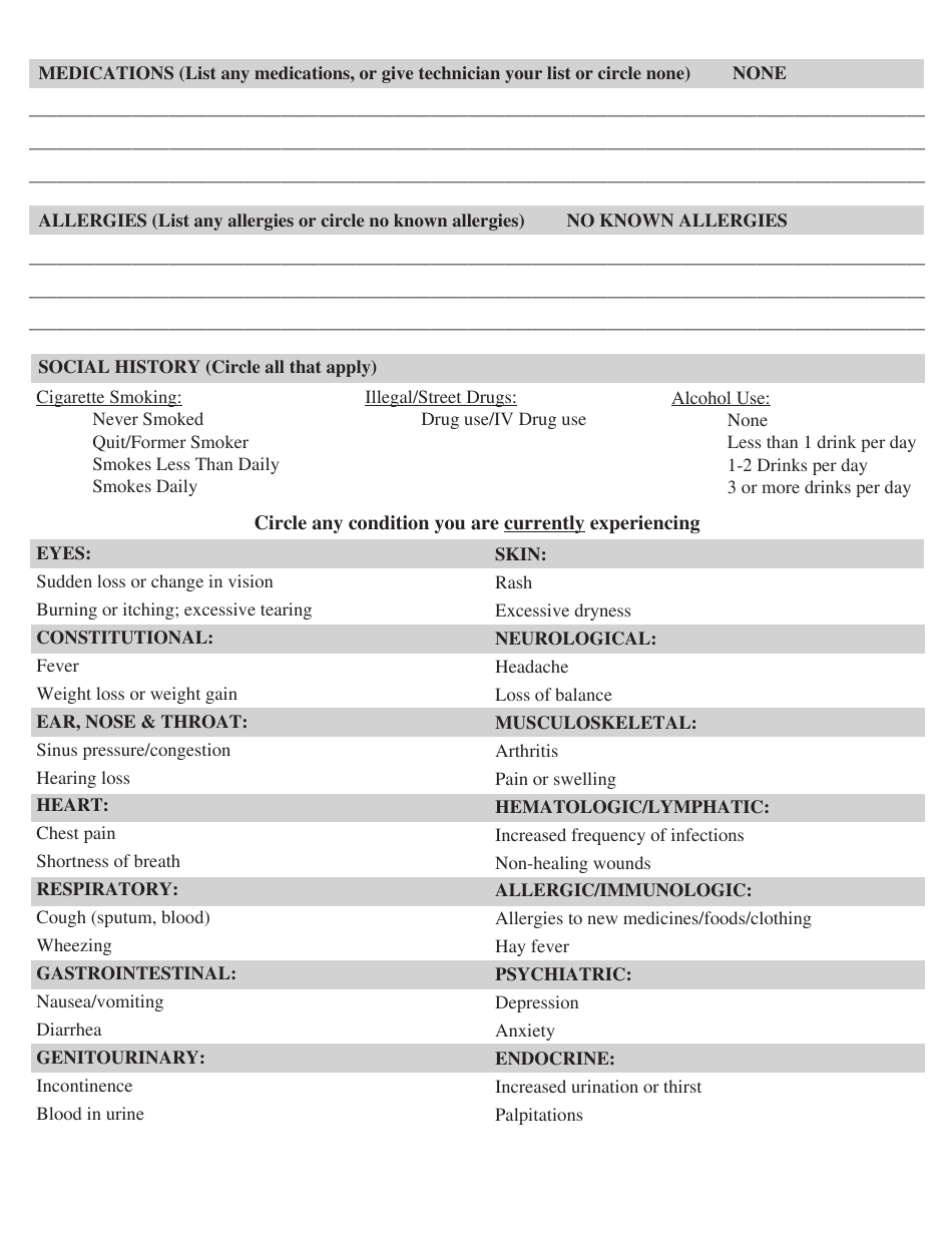 Pharmacy Intake Form - Florida Eye - Fill Out, Sign Online and Download ...