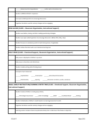 Preschool Classroom Monitoring Checklist Template - Tmc, Page 3