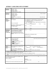 Document preview: Model Employer's Statement Template - Voorwaarden & Normen