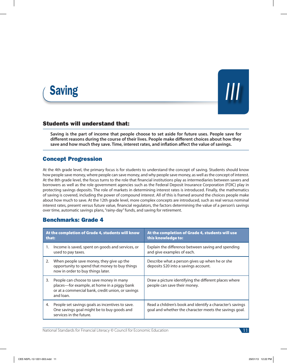National Standards for Financial Literacy - Council for Economic Education, Page 22