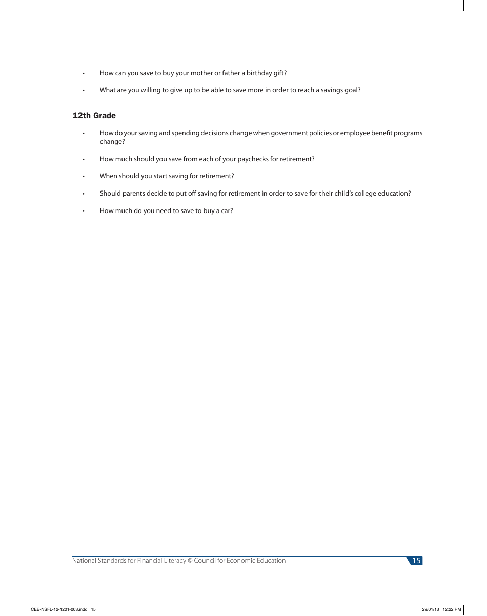 National Standards for Financial Literacy - Council for Economic Education, Page 26