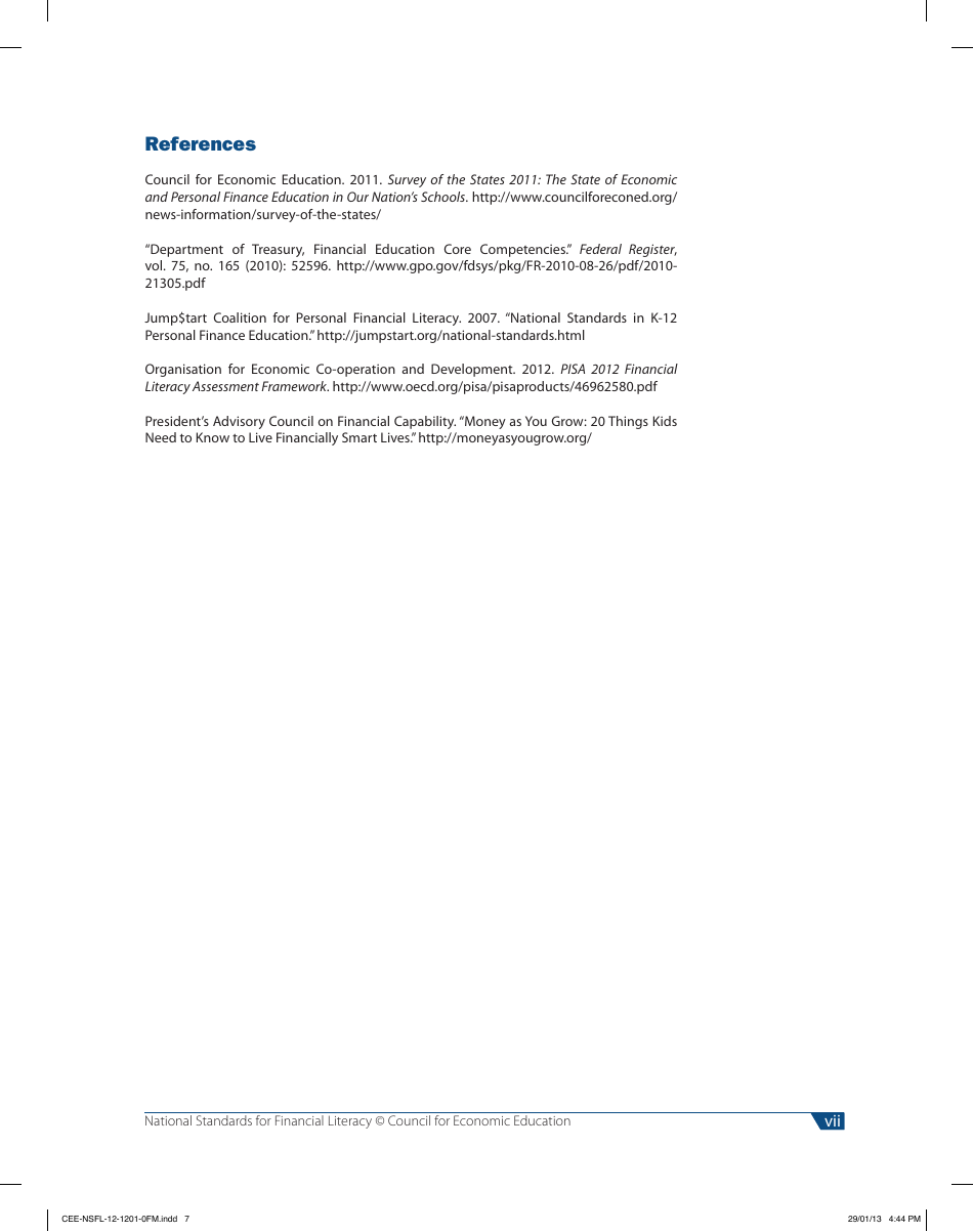 National Standards for Financial Literacy - Council for Economic Education, Page 8