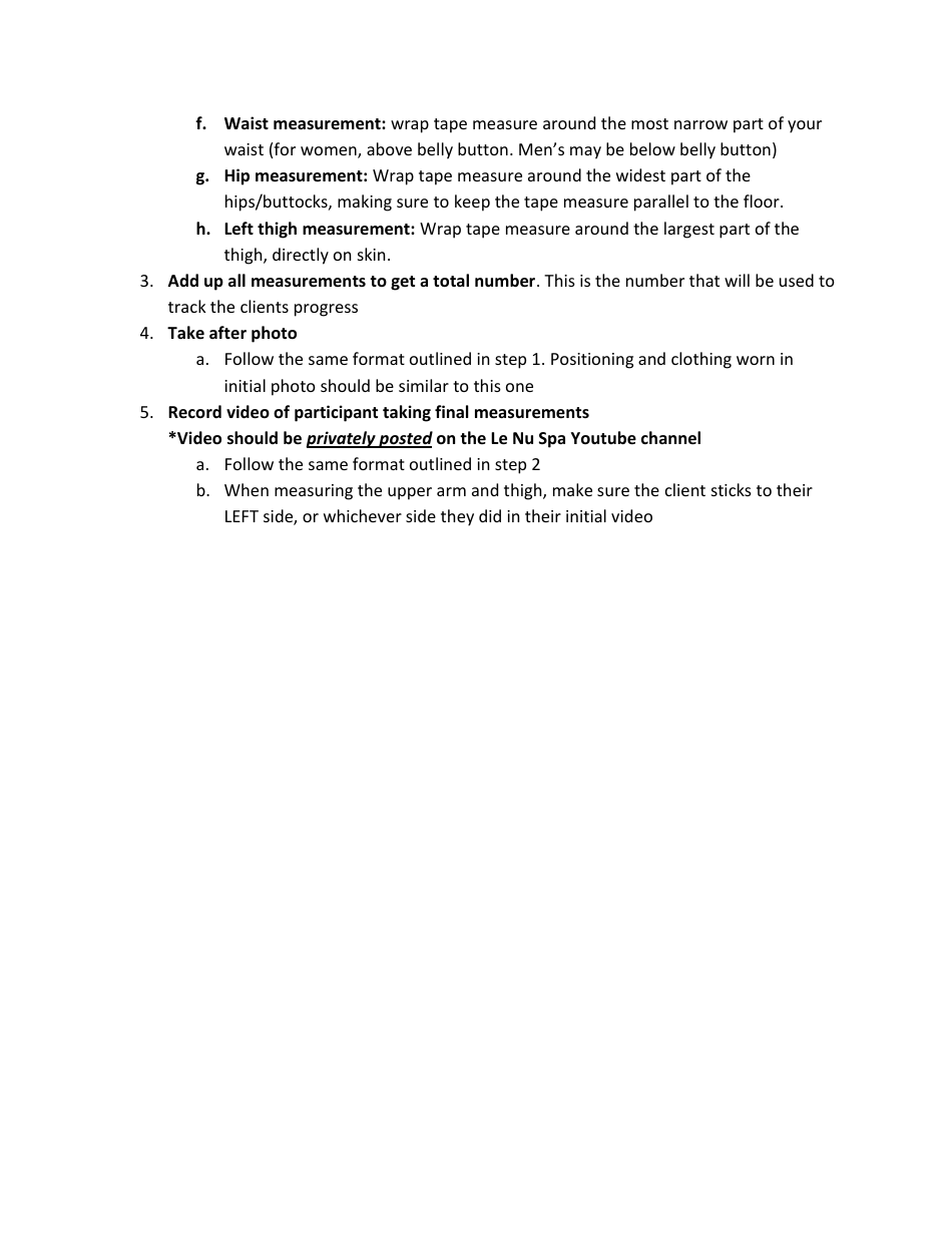 Client Tracking Sheet Template - Le Nu Spa, Page 3