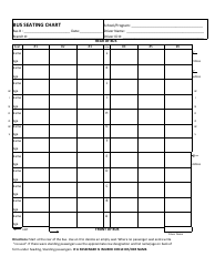&quot;Bus Seating Chart Template&quot;