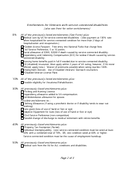 Entitlements for Veterans Who Have No Disabilities Checklist Form - Oregon, Page 2