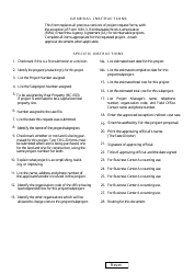 Form 1310-20 Project/Subproject Number Assignment and Information Form, Page 2
