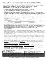 Plaintiff&#039;s Original Petition in Small Claims Court Form - Texas