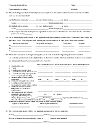 North Carolina Residence &amp; Tuition Status Application Form - North Carolina, Page 2