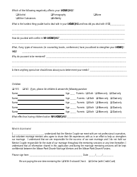 Marriage Mentoring Request Form - Allison Park Church - Pennsylvania, Page 2