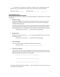Parent-Teen Driving Agreement Template - I Drive Safely, Page 3