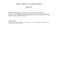 Annual Report of Accomplishments Template, Page 3