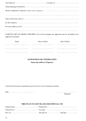 Form 27 Application Form for a Visa to Enter Malawi - Malawi, Page 2