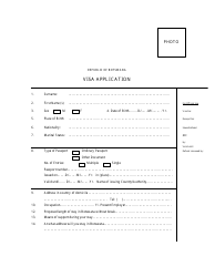 Botswana Visa Application Form