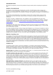 &quot;Caribbean Netherlands Visa Application Form&quot; - Netherlands, Page 4