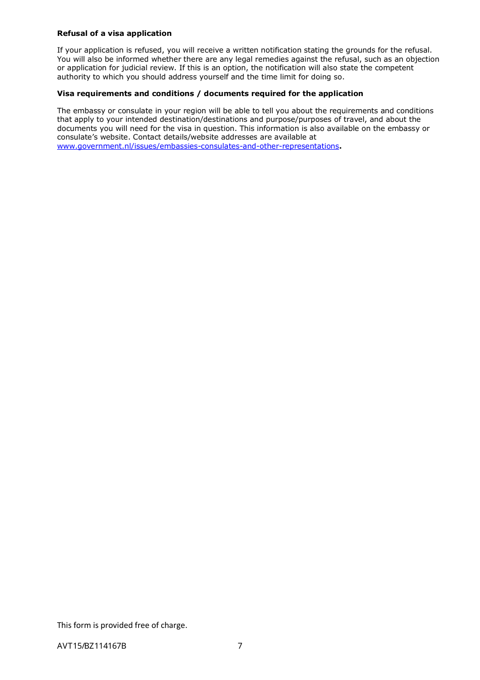 Caribbean Netherlands Visa Application Form - Netherlands, Page 7