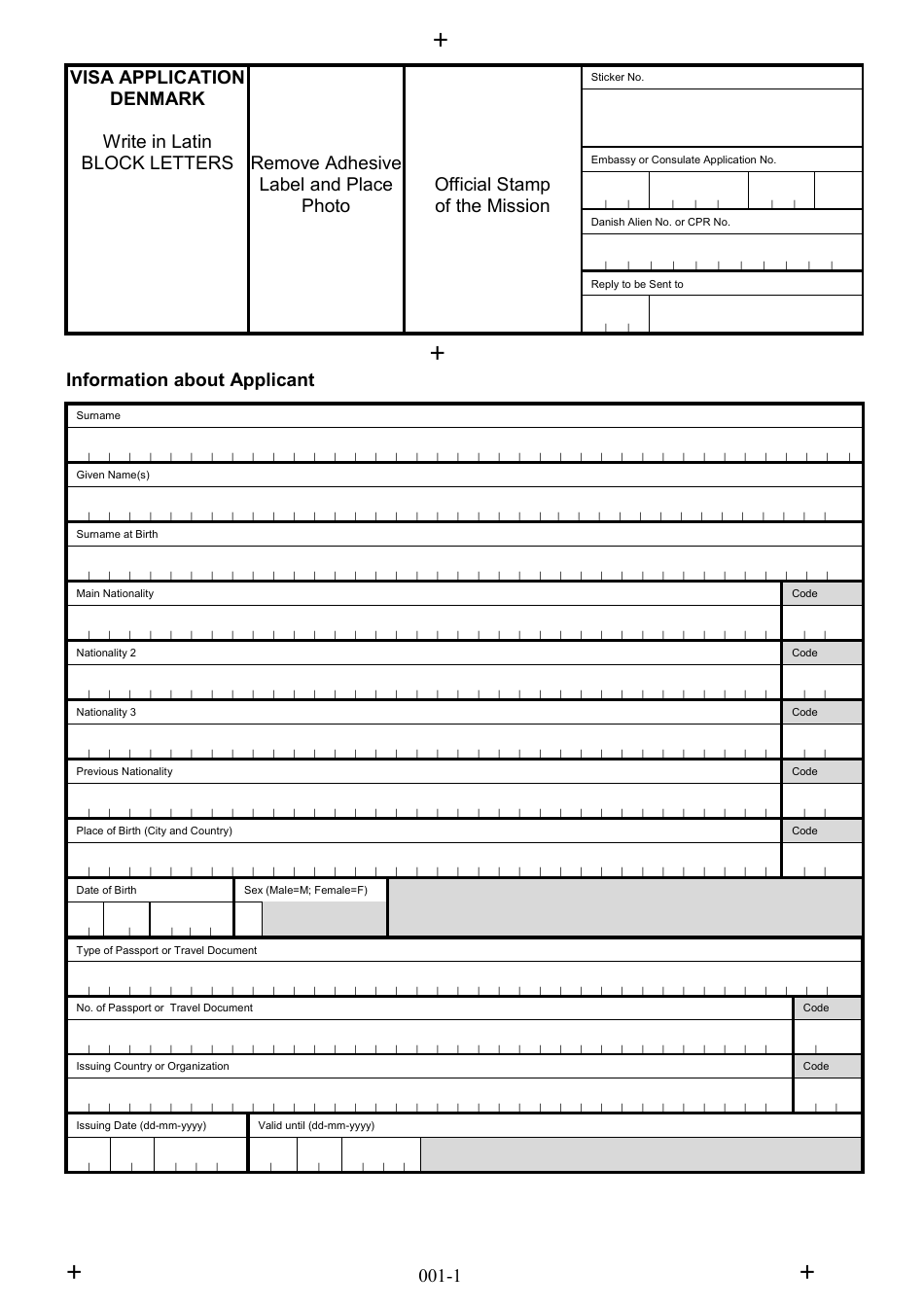 Denmark Visa Application Form Fill Out Sign Online And Download PDF Templateroller