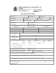 Zambia Visa Application Form - High Commission of the Republic of Zambia - Pretoria, Gauteng, South Africa, Page 3
