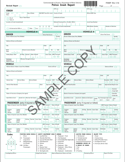 Form FR300p  Printable Pdf