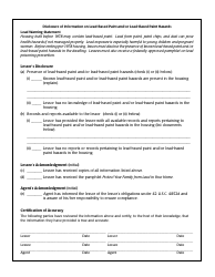 Document preview: Disclosure of Information on Lead-Based Paint and/or Lead-Based Paint Hazards