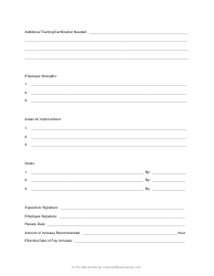 Performance Appraisal Form - the Harvest Way Academy, Page 2