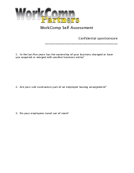 Business Self Assessment Template - Workcomp Partners, Page 2