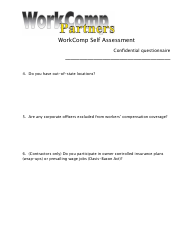Business Self Assessment Template - Workcomp Partners, Page 3