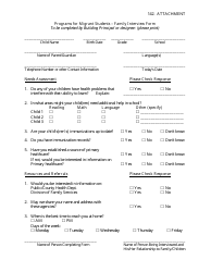 Document preview: Family Interview Form