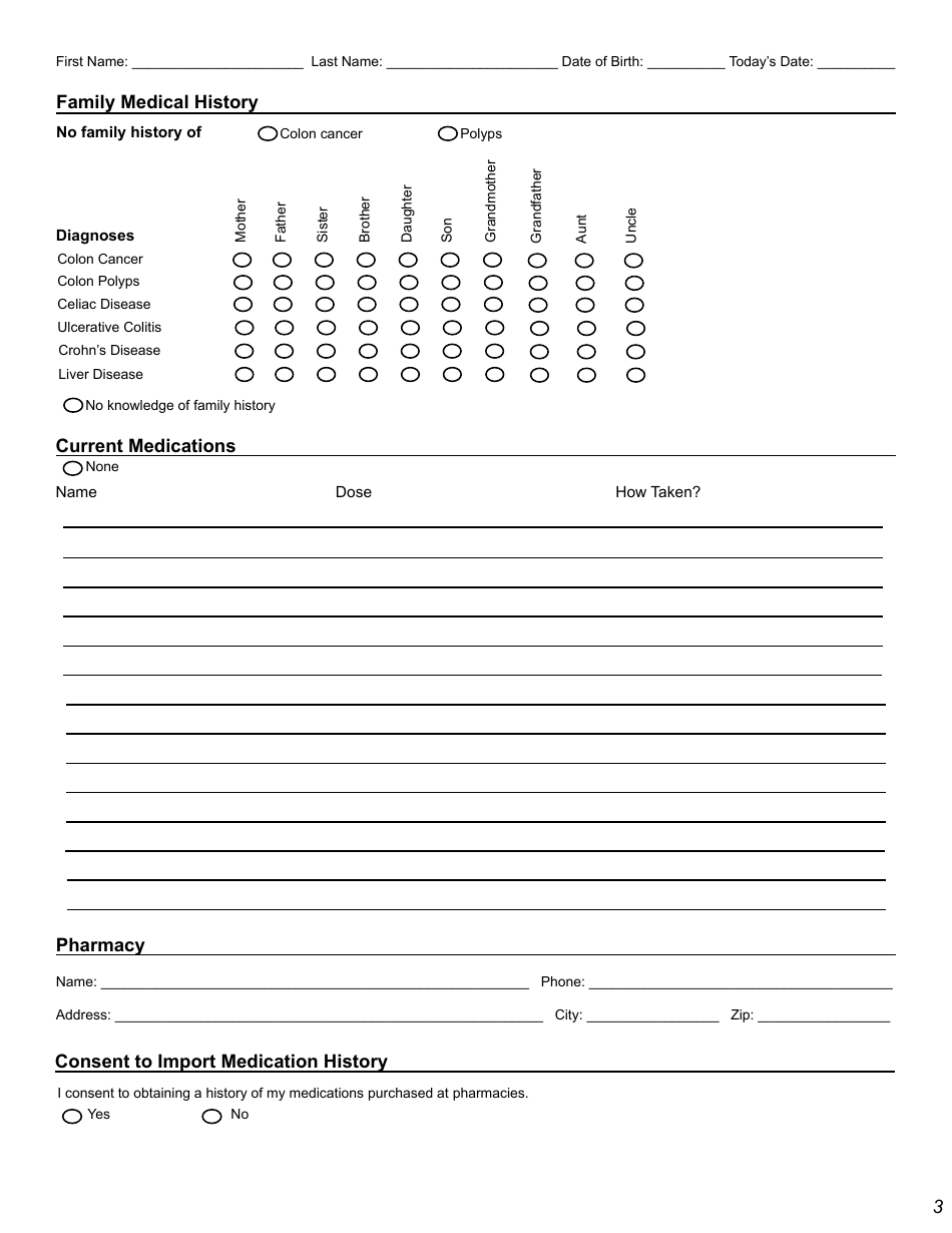Patient Interview Form - Arizona Digestive Health, Page 3