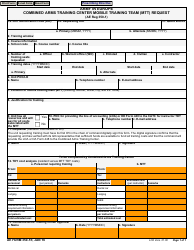 Document preview: AE Form 350-1E Combined Arms Training Center Mobile Training Team Request