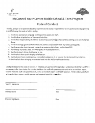 Membership for Middle School Teen (Mst) Services Only Registration Form (6 - 12 Grades) - Army War College, Page 7