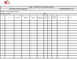 Document preview: Staff Movement Register - Mbonny Technical