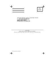 DD Form 2868 Request for Withholding State Tax, Page 2