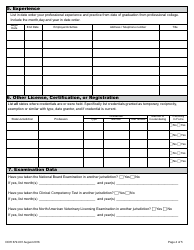 DOH Form 672-033 Veterinary Medicine, Surgery and Dentistry Application Packet - Washington, Page 10