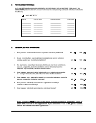 Application Form for Arkansas Veterinary Licensure - Arkansas, Page 2