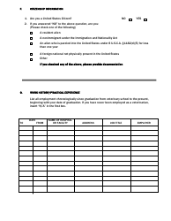 Application Form for Arkansas Veterinary Licensure - Arkansas, Page 4