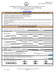 Form 201-R Charitable Gaming Permit Application - Renewal Applicants Only - Virginia