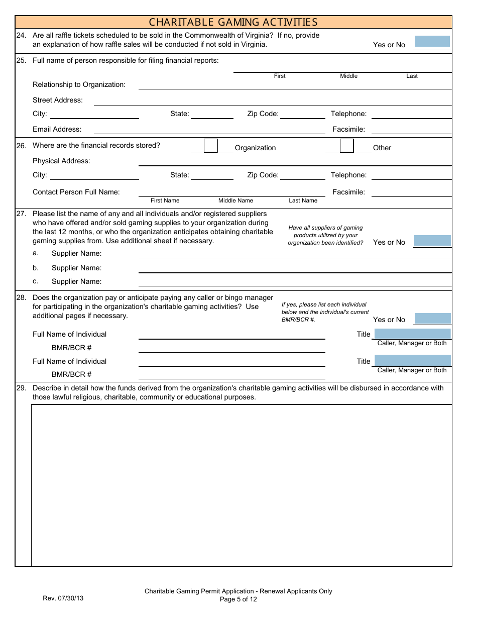 Form 201-R Download Fillable PDF or Fill Online Charitable Gaming ...