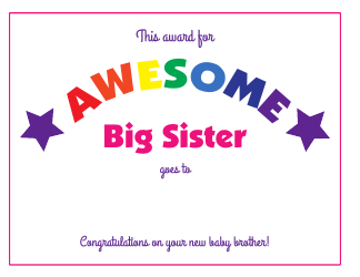 Awesome Big Brother Award Certificate Templates, Page 4