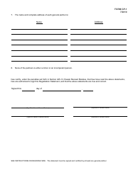 Form GP-1 Registration Statement for Partnership - Hawaii, Page 2