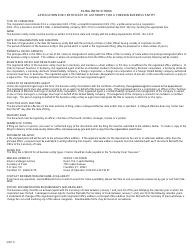Application Form for Certificate of Authority for a Foreign Business Entity - Kentucky, Page 2