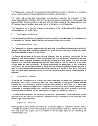Collaborative Law Participation Agreement Template, Page 2