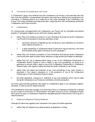 Collaborative Law Participation Agreement Template, Page 4