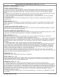 DD Form 1626 Veterinary Necropsy Report Checklist and Guidelines, Page 10