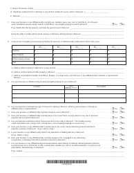 Form 4458 Business Activity Questionnaire - Missouri, Page 2