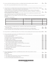 Form 4458 Business Activity Questionnaire - Missouri, Page 3
