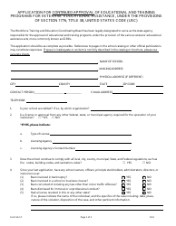 Form VA1C Application for Continued Approval of Educational and Training Programs for Veterans&#039; Educational Assistance - Washington