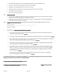 Form VA1C Application for Continued Approval of Educational and Training Programs for Veterans&#039; Educational Assistance - Washington, Page 3